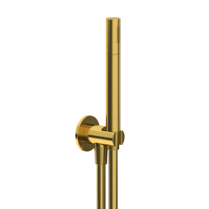 KIT DOCCIA SERIE MINIMAL TONDO ORO SPAZZOLATO