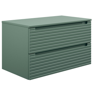 Base sospesa 2 cassetti S-LINE 80 VERDE OPACO