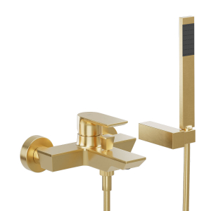 MISCELATORE VASCA DUPLEX EVEN ORO SPAZZOLATO