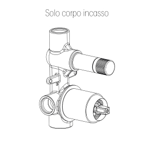 CORPO INCASSO EVEN/SLIM/COMPASS VISUAL INOX